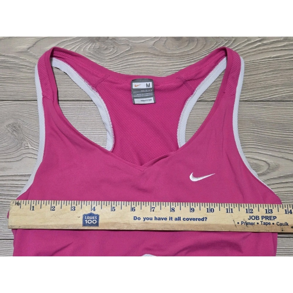 Nike Dri-FIT Hot Pink Racerback Tank Top - Picture 3 of 7